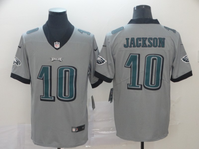 Men's Philadelphia Eagles Desean Jackson #10 Gray Jersey